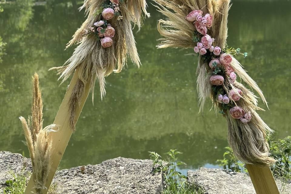 Décoration avec les fleurs pam