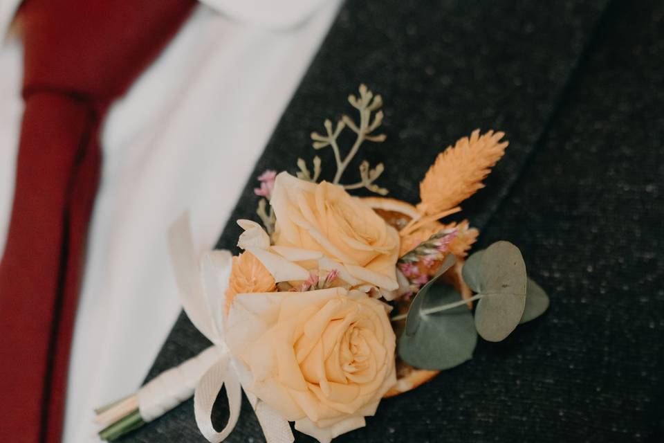 Boutonnière agrumes