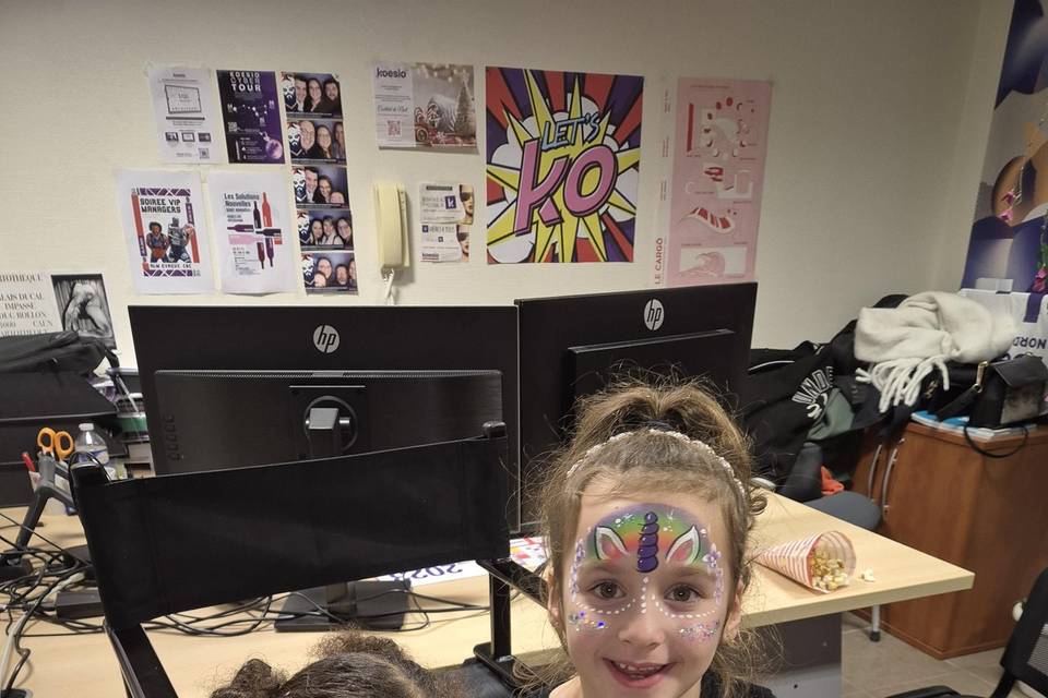 Maquillage licorne
