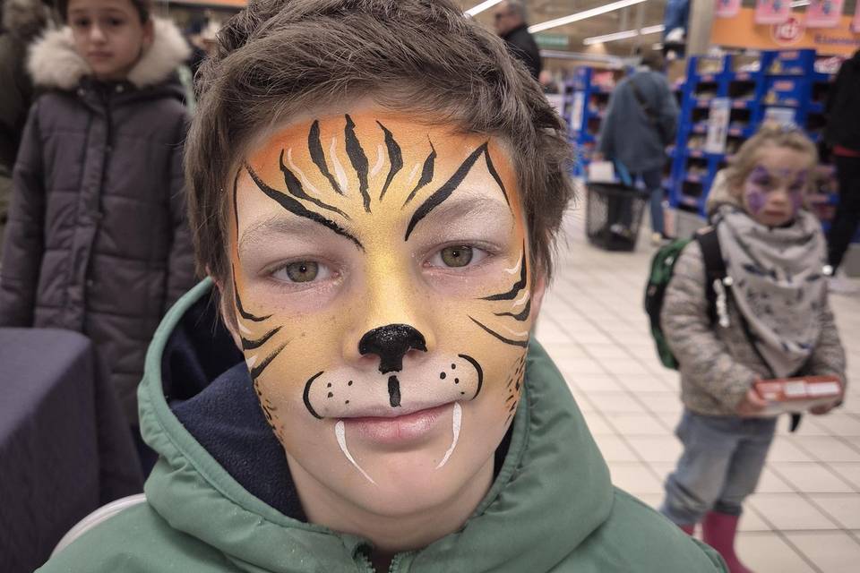 Maquillage tigre