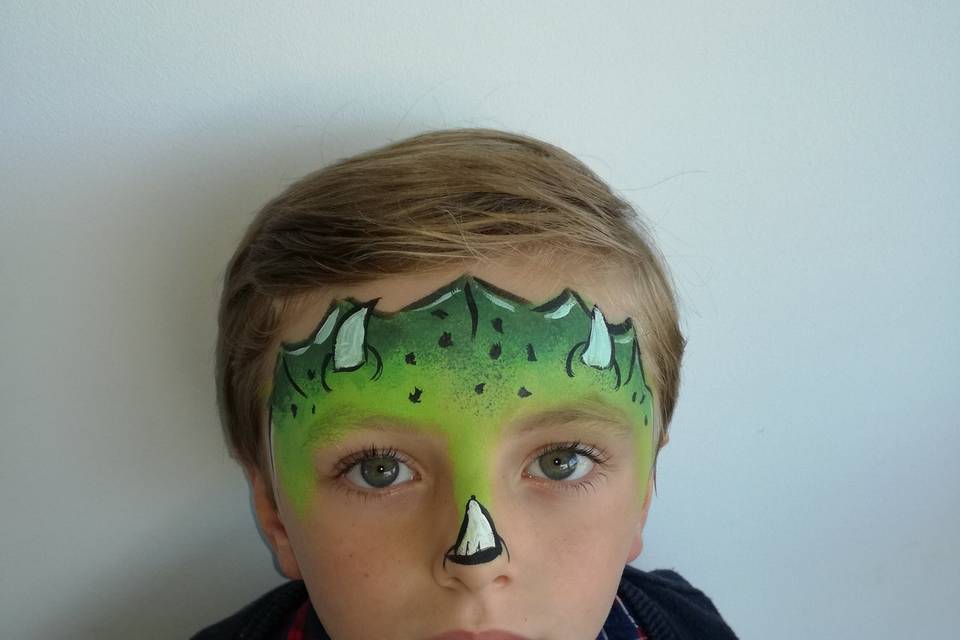 Maquillage dinosaure