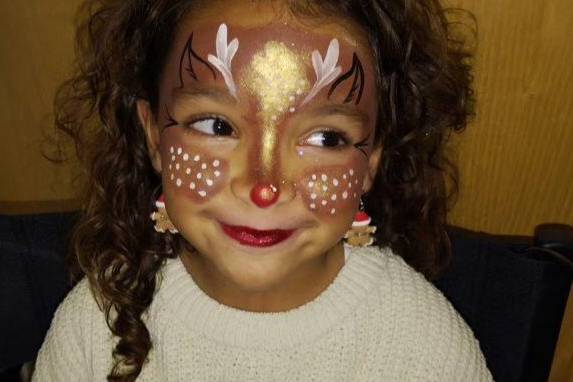 Maquillage petit renne