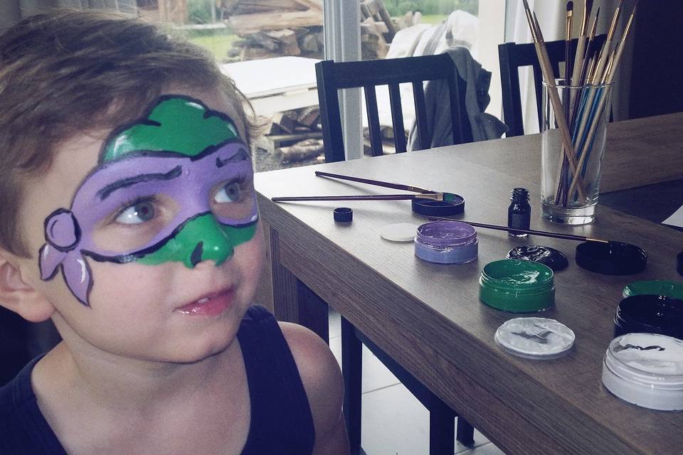 Maquillage tortue ninja
