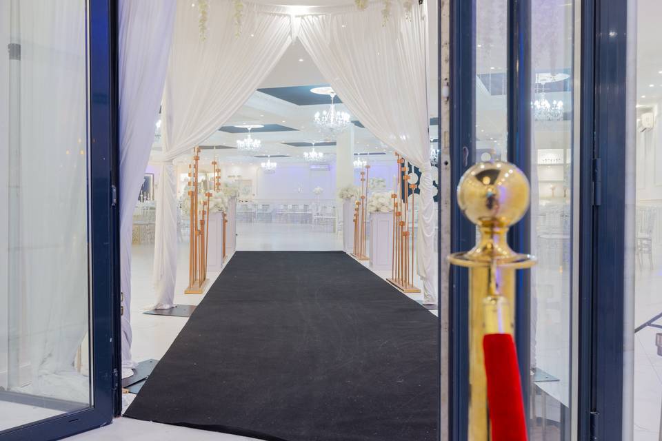 L'entrée tapis noir