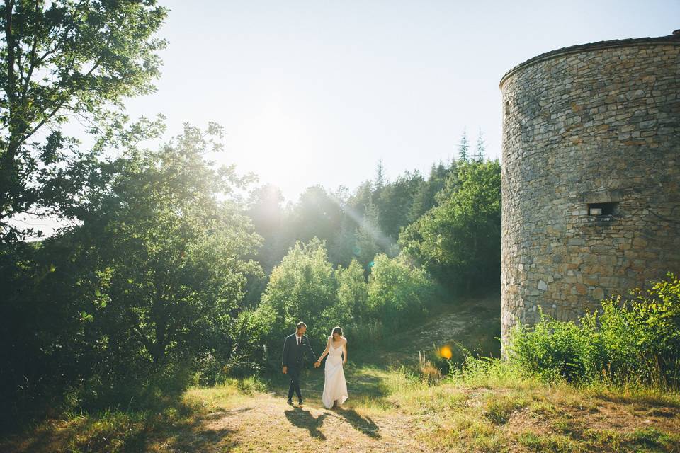 Exterieurs château couple