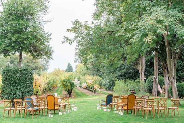 Cérémonie dans le parc