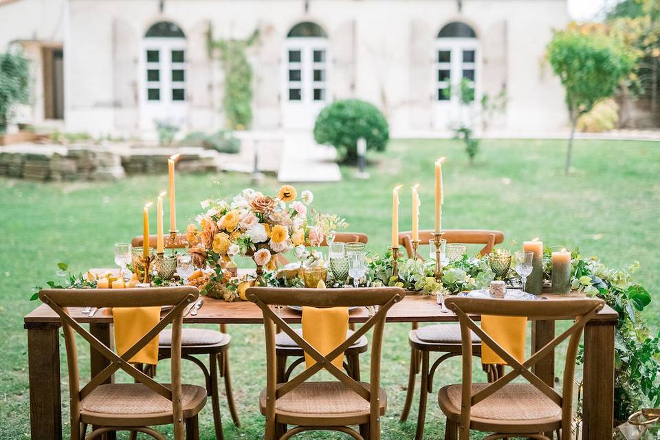 Exemple d'art de la table