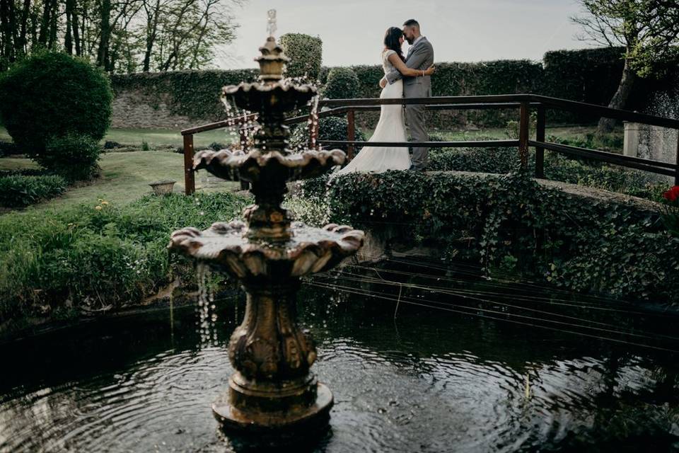 La fontaine et les bassins