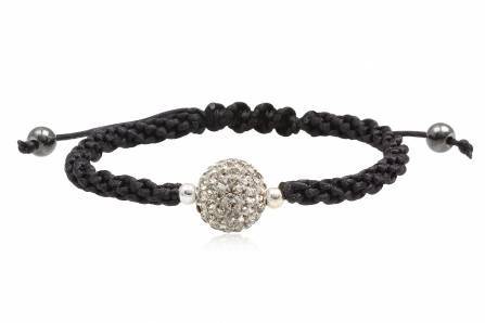 Bracelet strass blanc homme