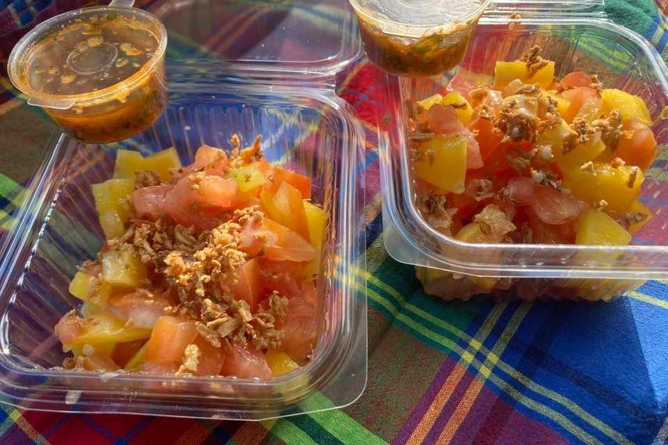 Salade mangue tomate