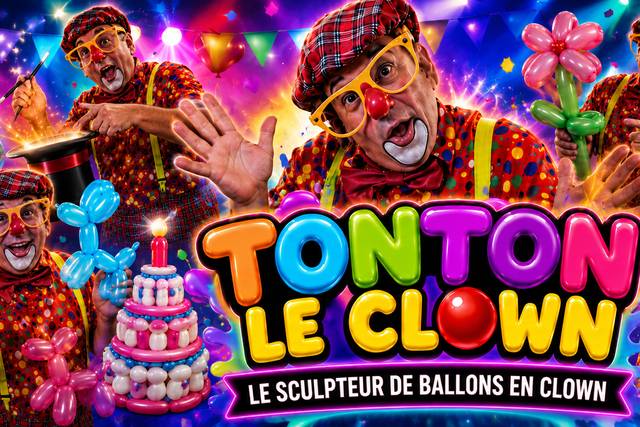 Sculpture de ballons en clown
