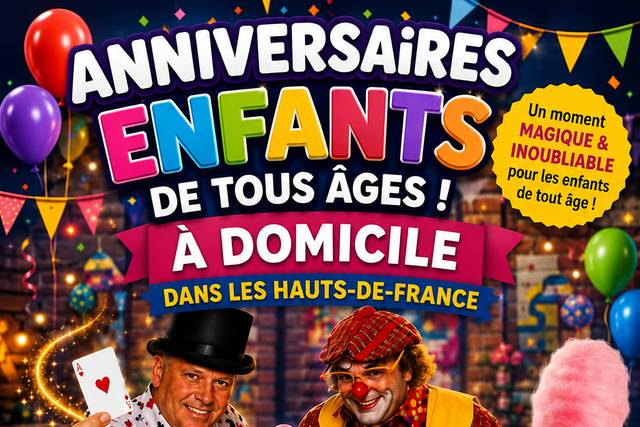 Anniversaire enfant à domicile