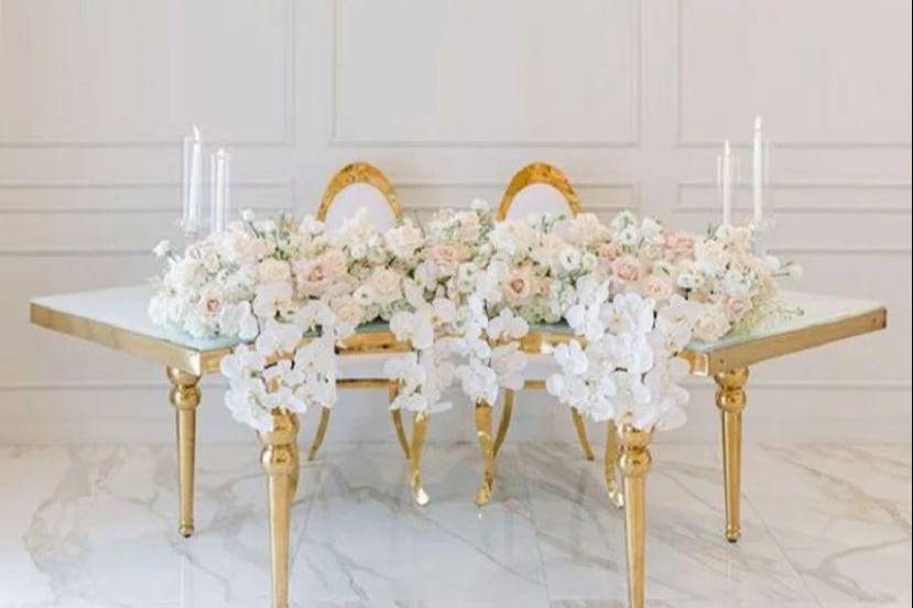 Table des mariés élégance