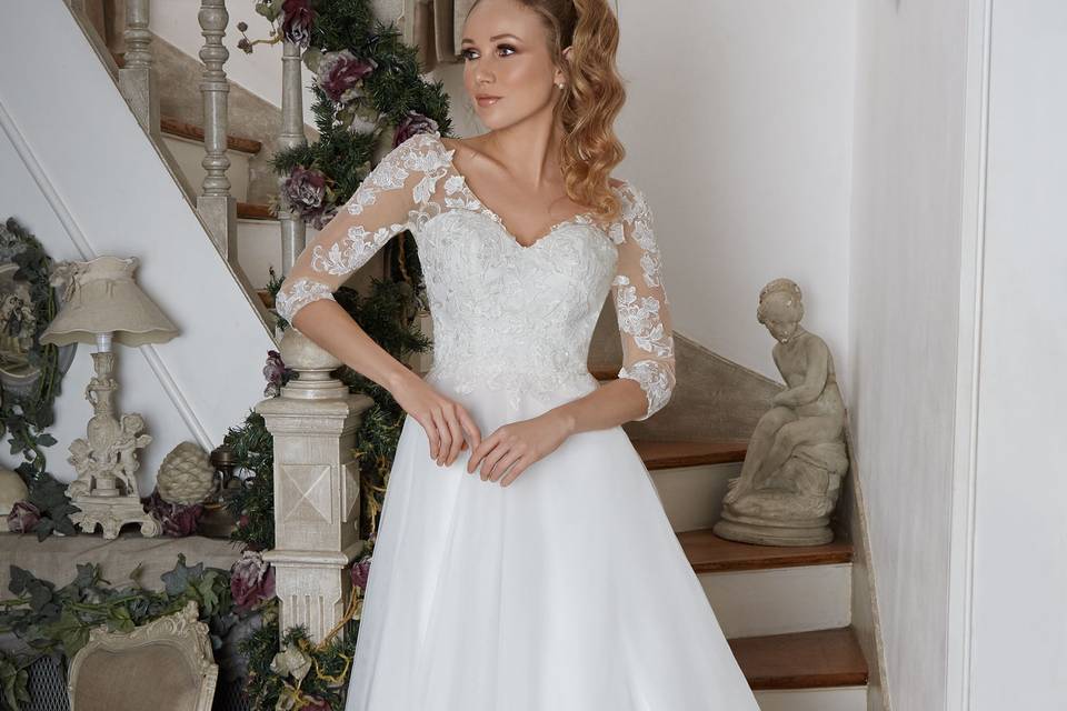 Robe fluide en tulle