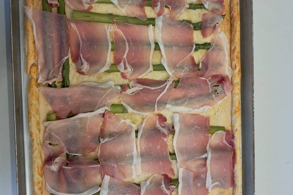 Quiche jambon asper 60x40