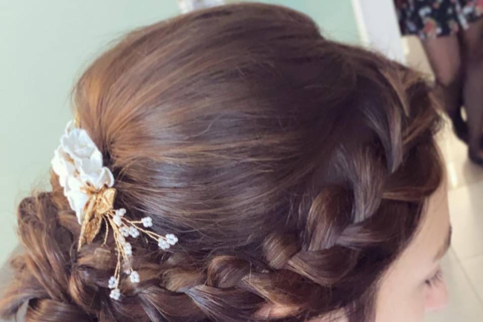 Chignon mariée bas