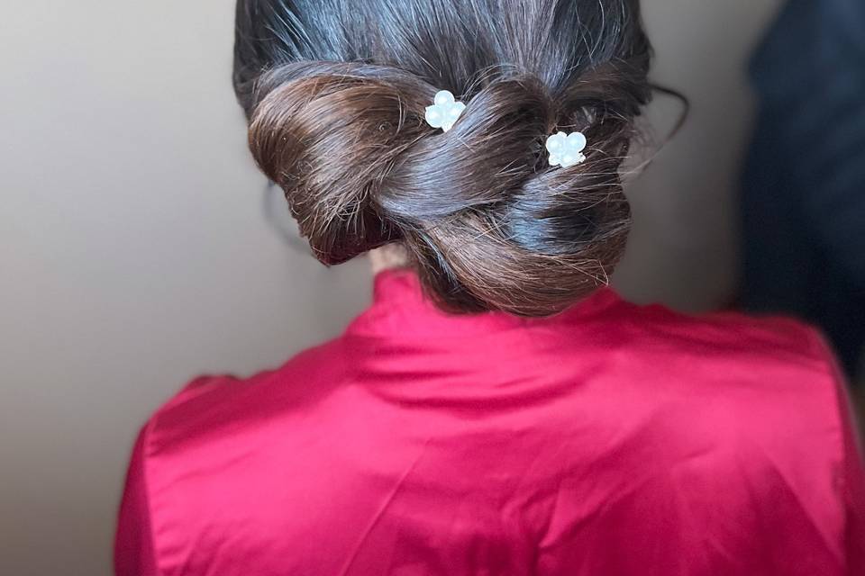 Bride hair