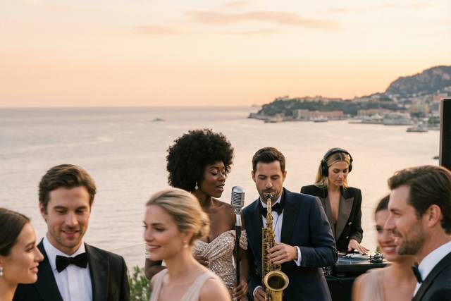 Cocktail sax, chant, DJ