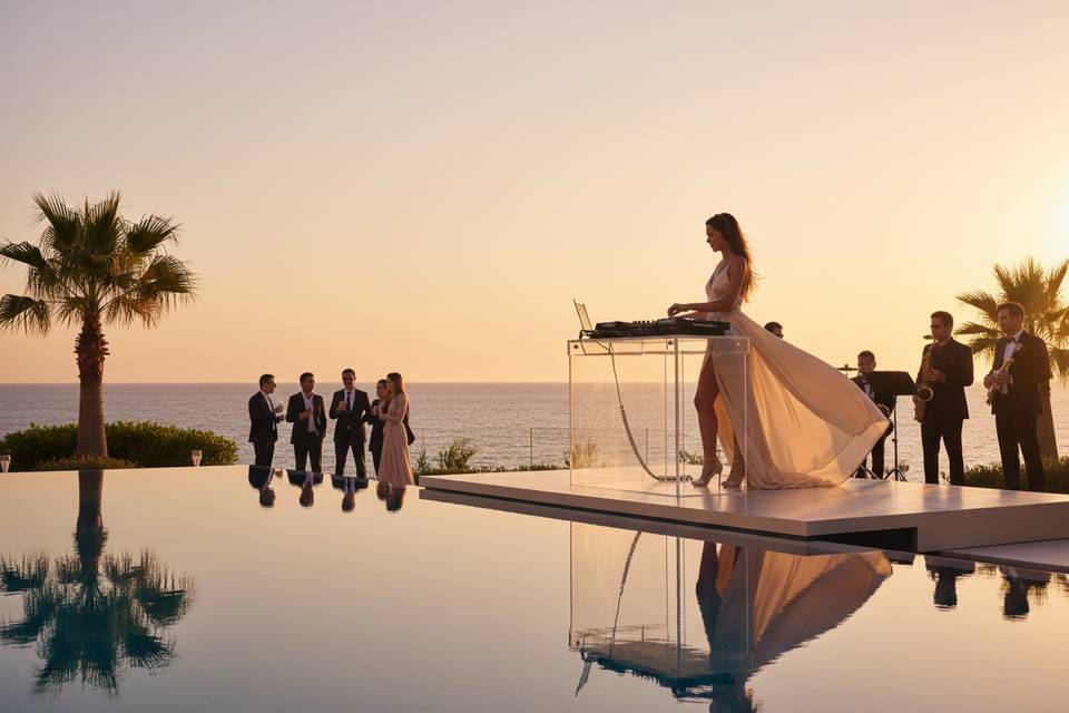 DJ sunset