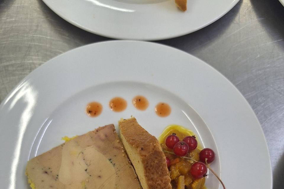 Entrée Foie Gras mangue passio