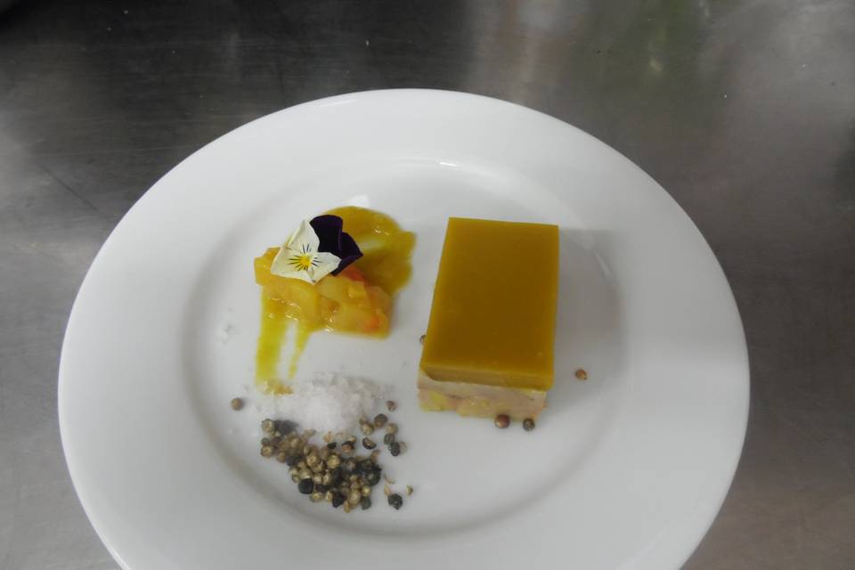 Foie gras mangue et passion