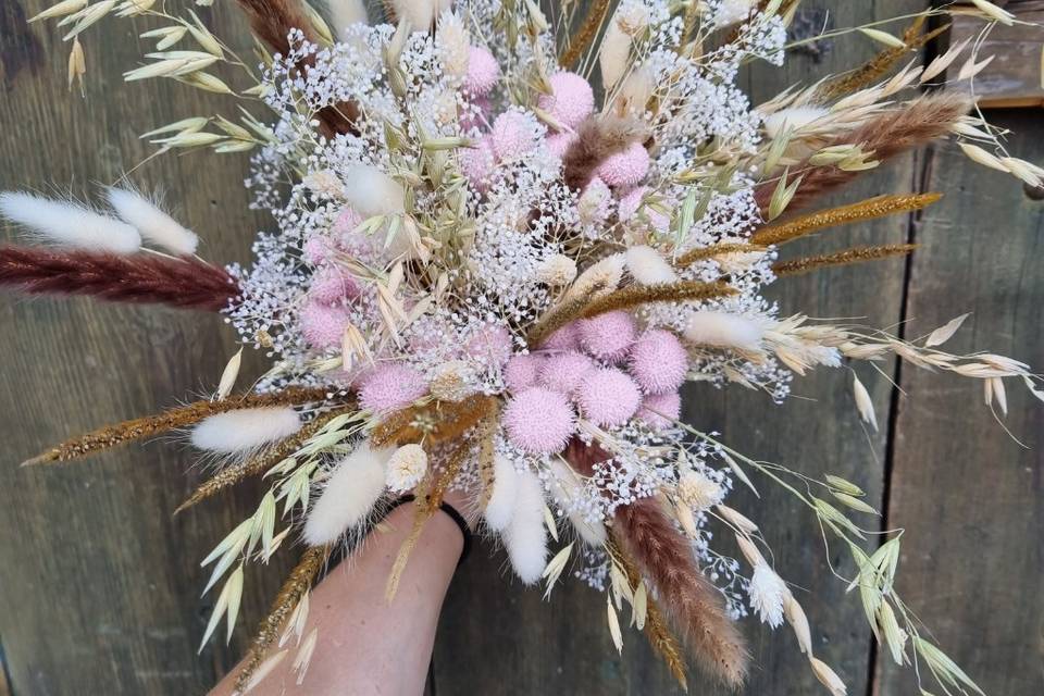 Bouquet de mariée séchée