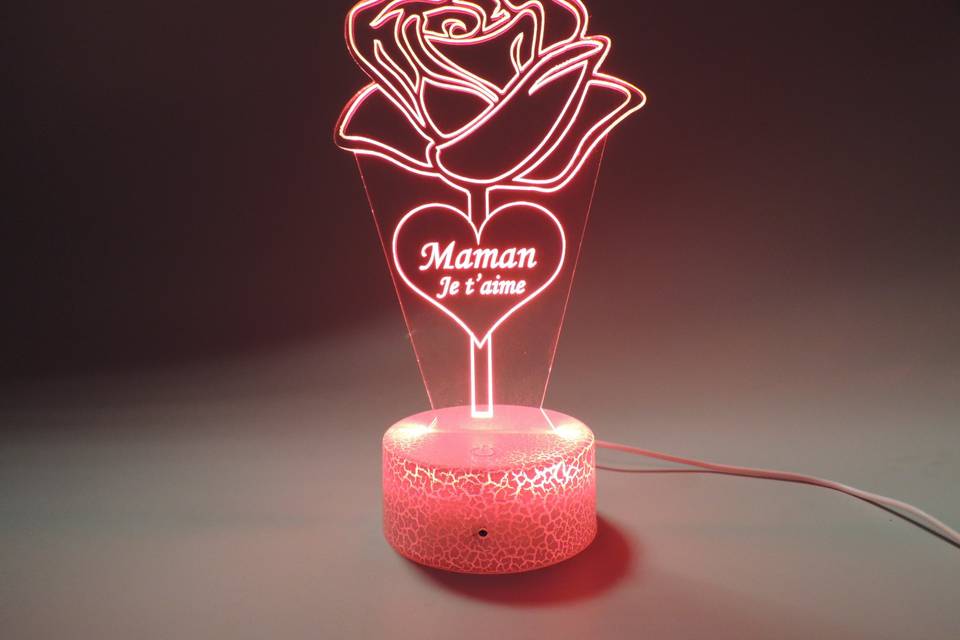 Lampe 3D personnalisée