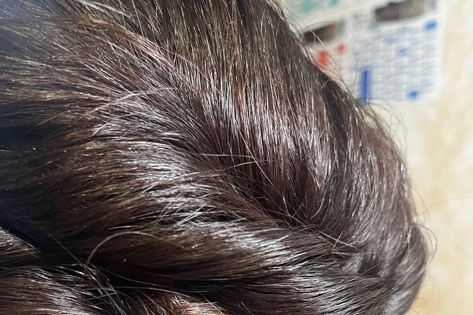 Vrille chignon bas