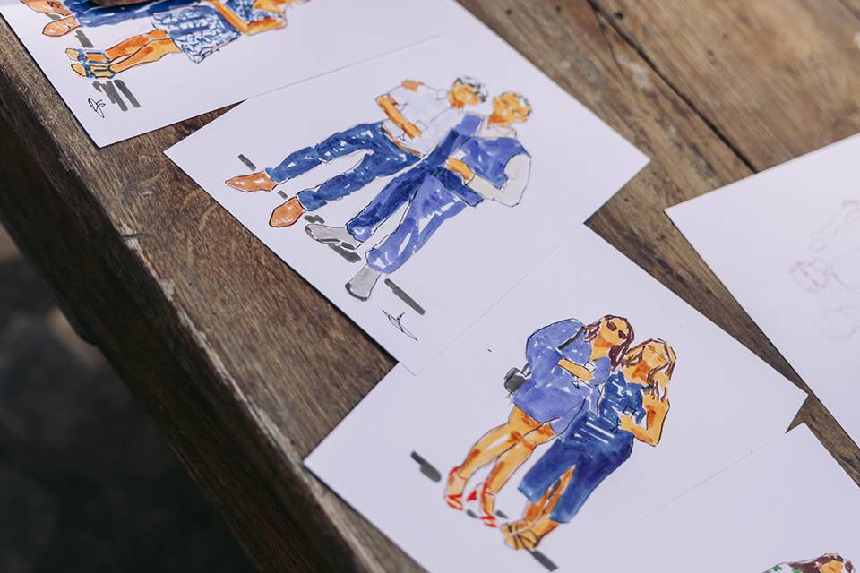 Thème du mariage : bleu