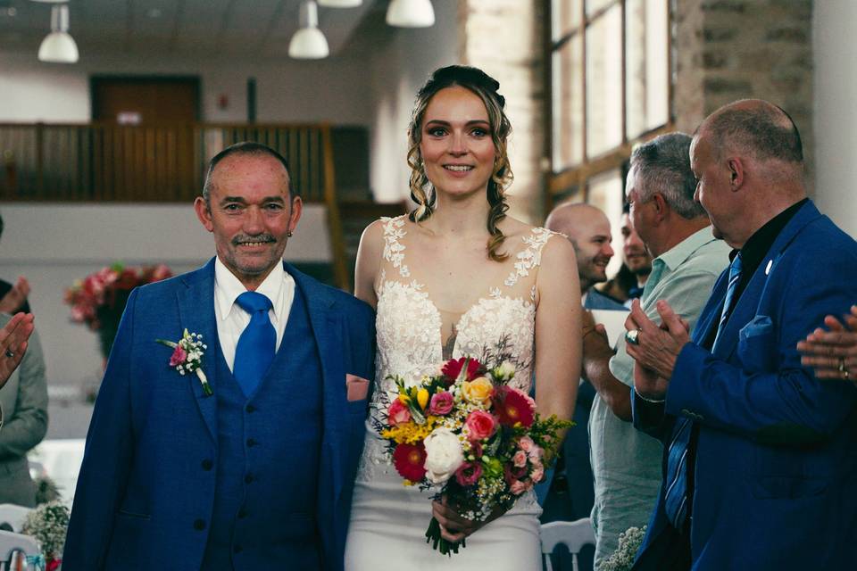 L'arrivée de la mariée