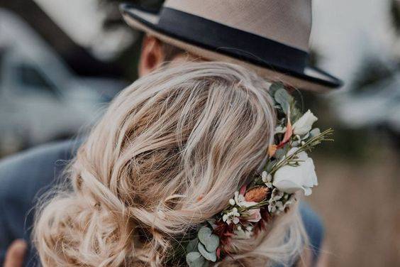 Prestation de coiffure - fleur