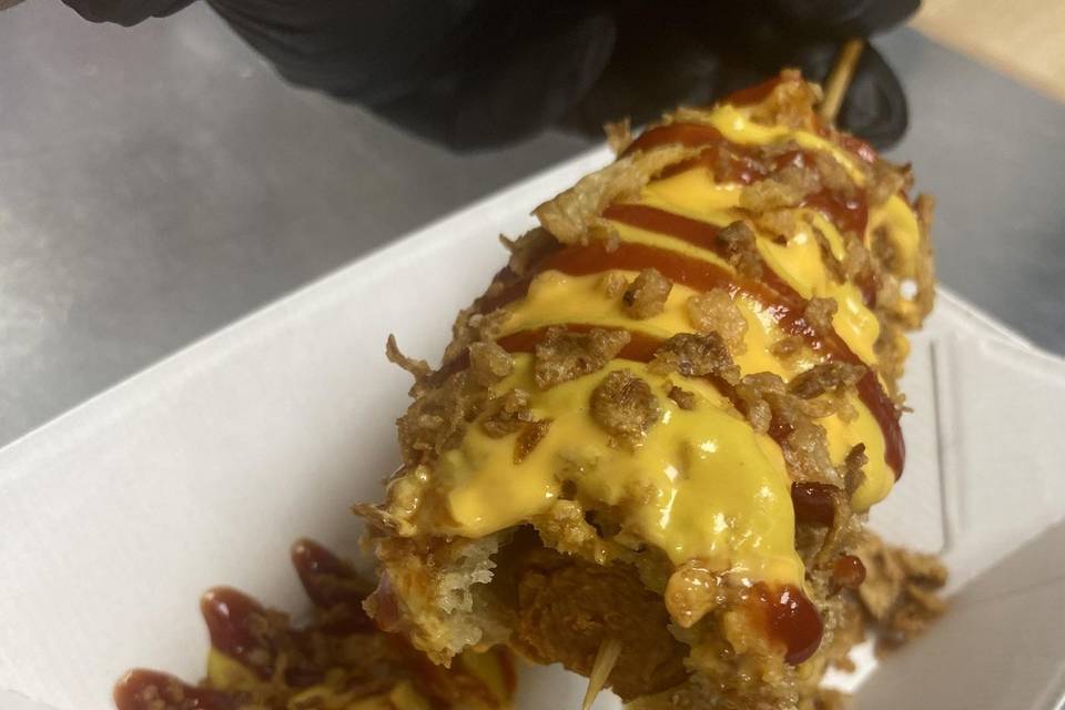 Corn dog maison
