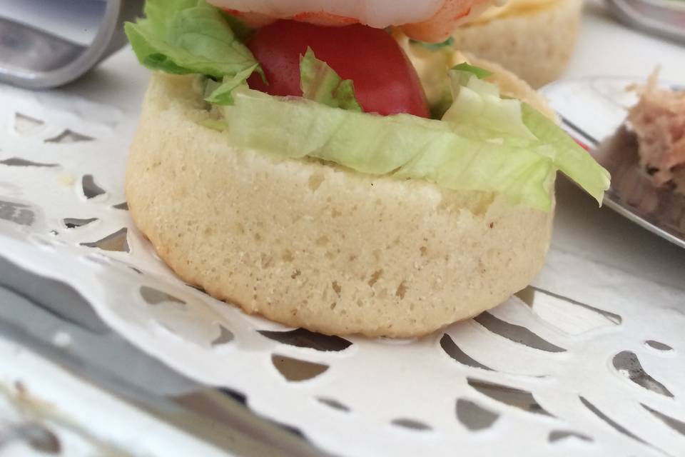 Mini burger à la crevette