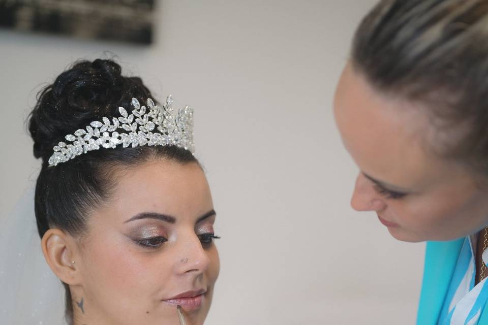 Maquillage de la mariée