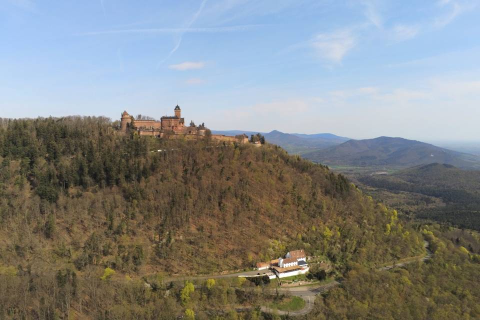 Vu du Ciel Haut-Koenigsbourg