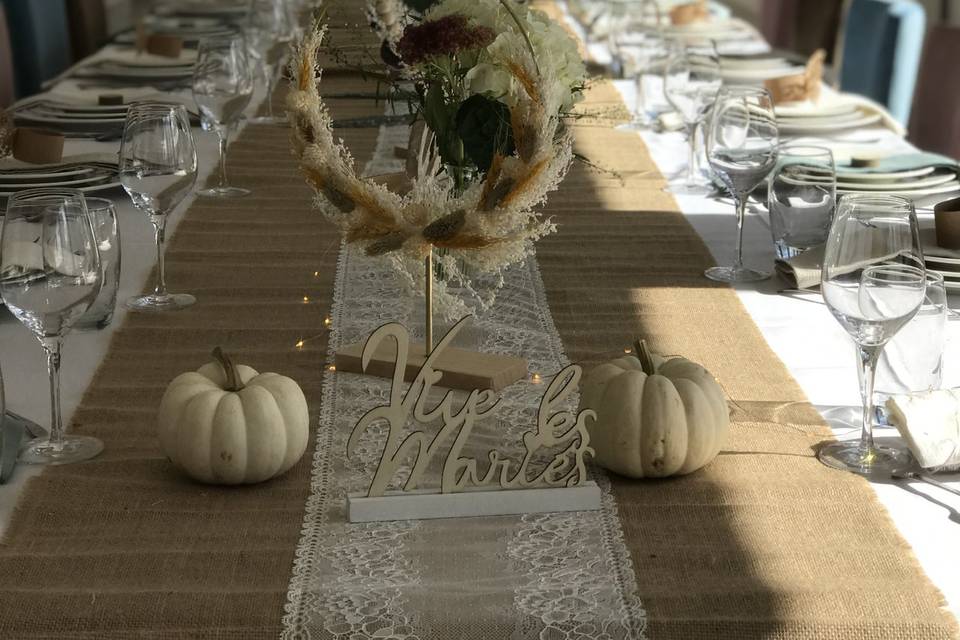 Table mariage Bohème