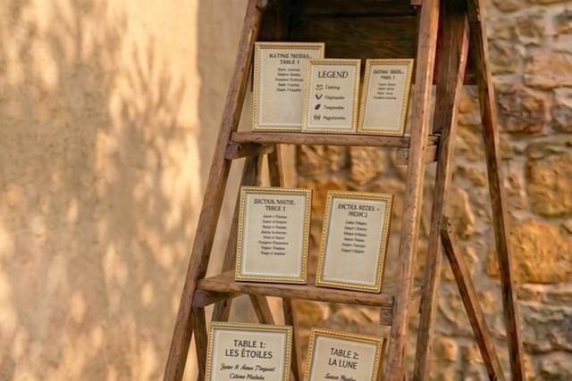 Escabeau bois vintage