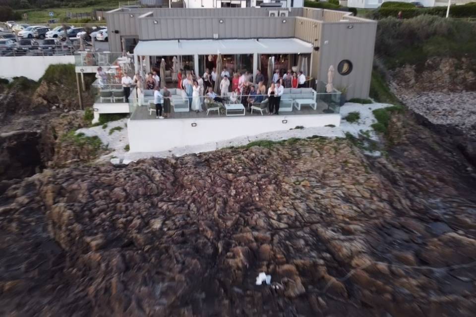 Photo cocktail, prise au dron