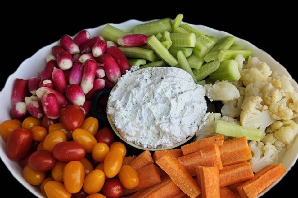 Dips de légumes et crème cibou