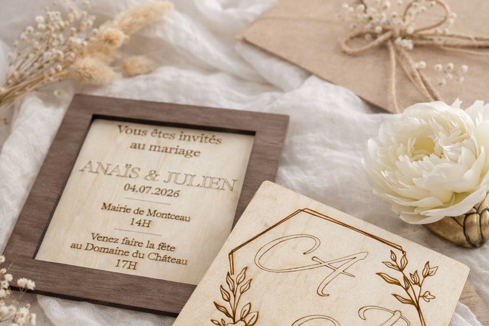 Faire part emboité