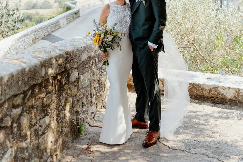 Mariage à Lussan - Vue