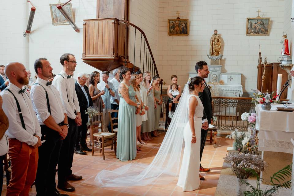 Mariage religieux à Lussan