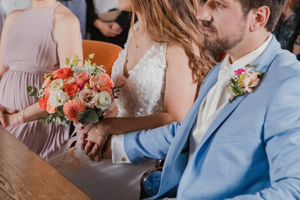 Bouquet de mariée/boutonnière