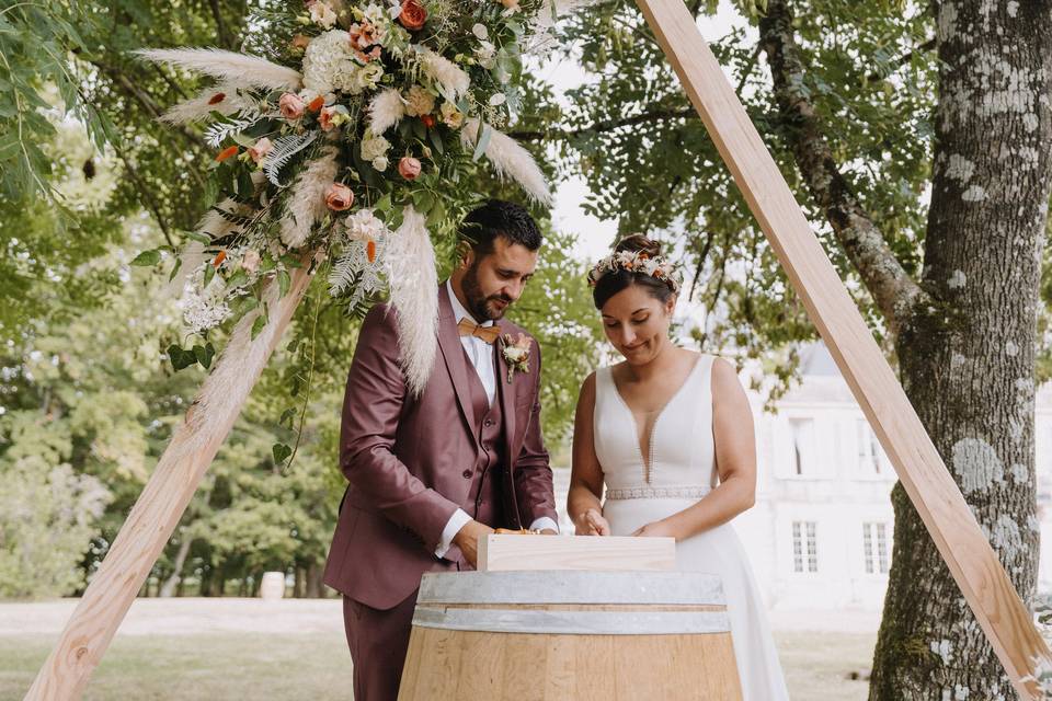 Bouquet, boutonnière et vouron