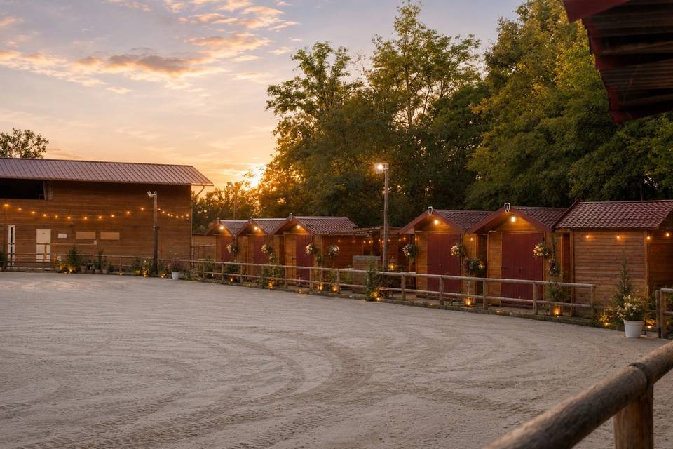 Terrasse des chalets vu de la