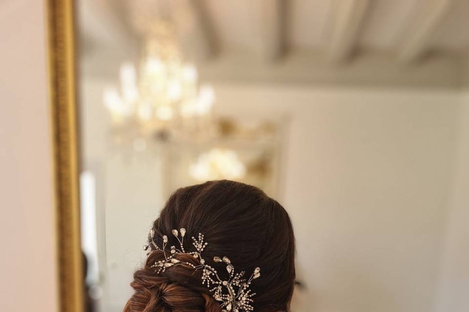 Chignon bas mariée