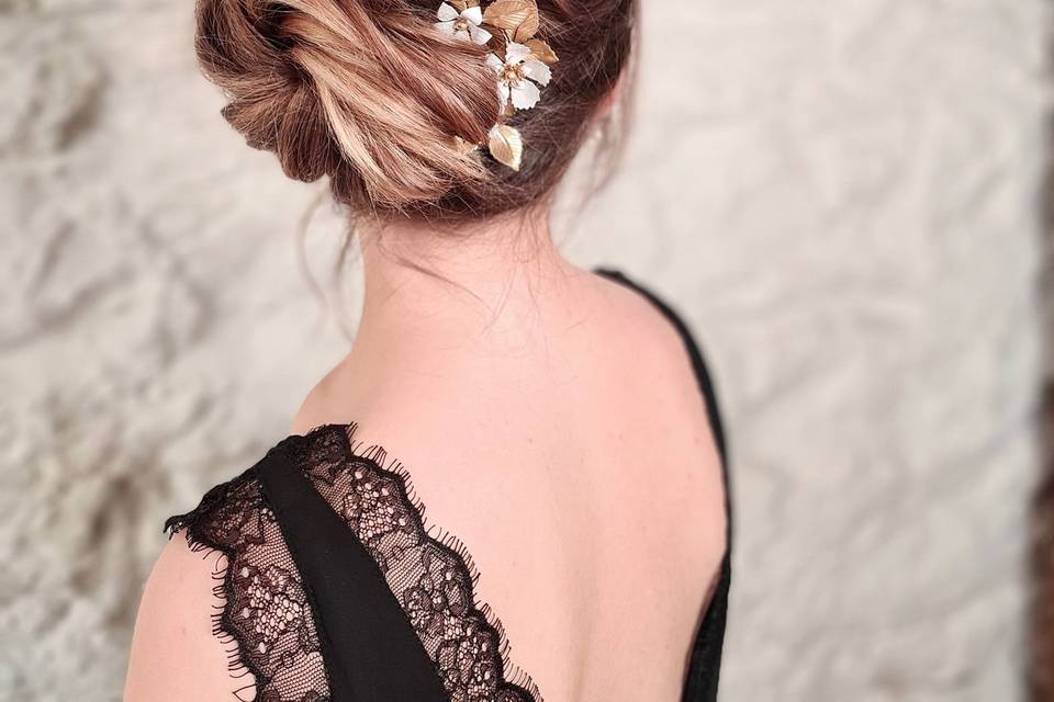 Chignon côté