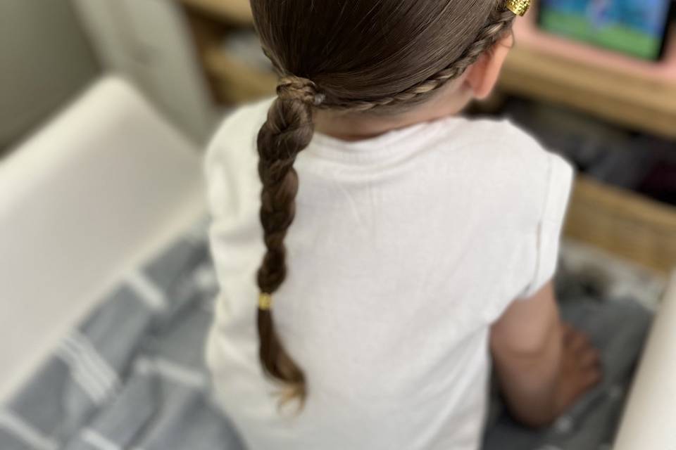 Coiffure tresse enfant