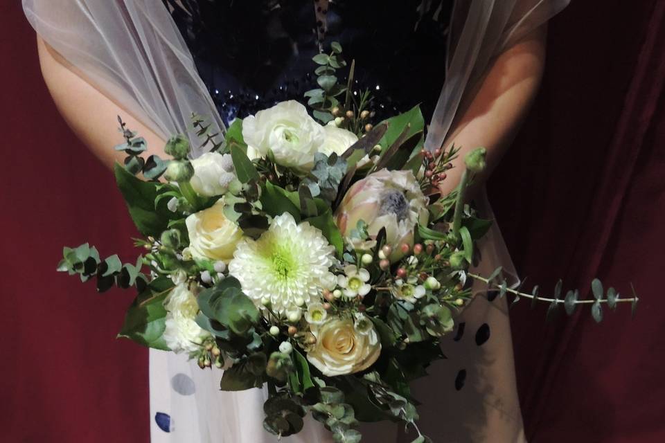 Bouquet de mariée blanc