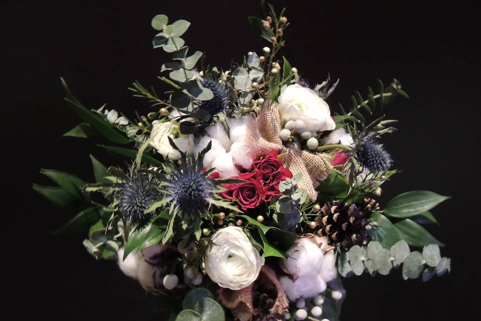 Bouquet de mariée hiver